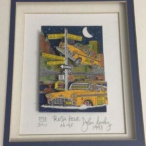 John Suchy Limited Edition Mixed Media:"Rush Hour!" 292 of 300 in Series